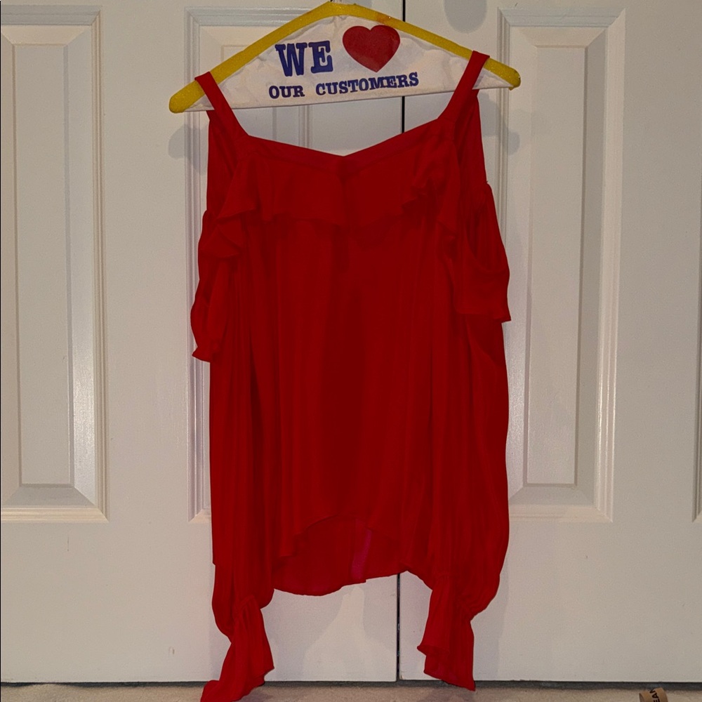 Parker Vibrant Red Women's Blouse